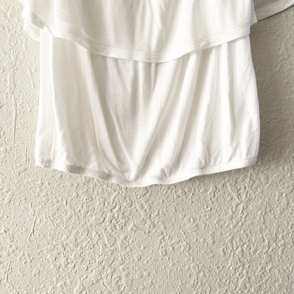 Free People Beach White Off Shoulder Crop Top Small - Picture 5 of 7
